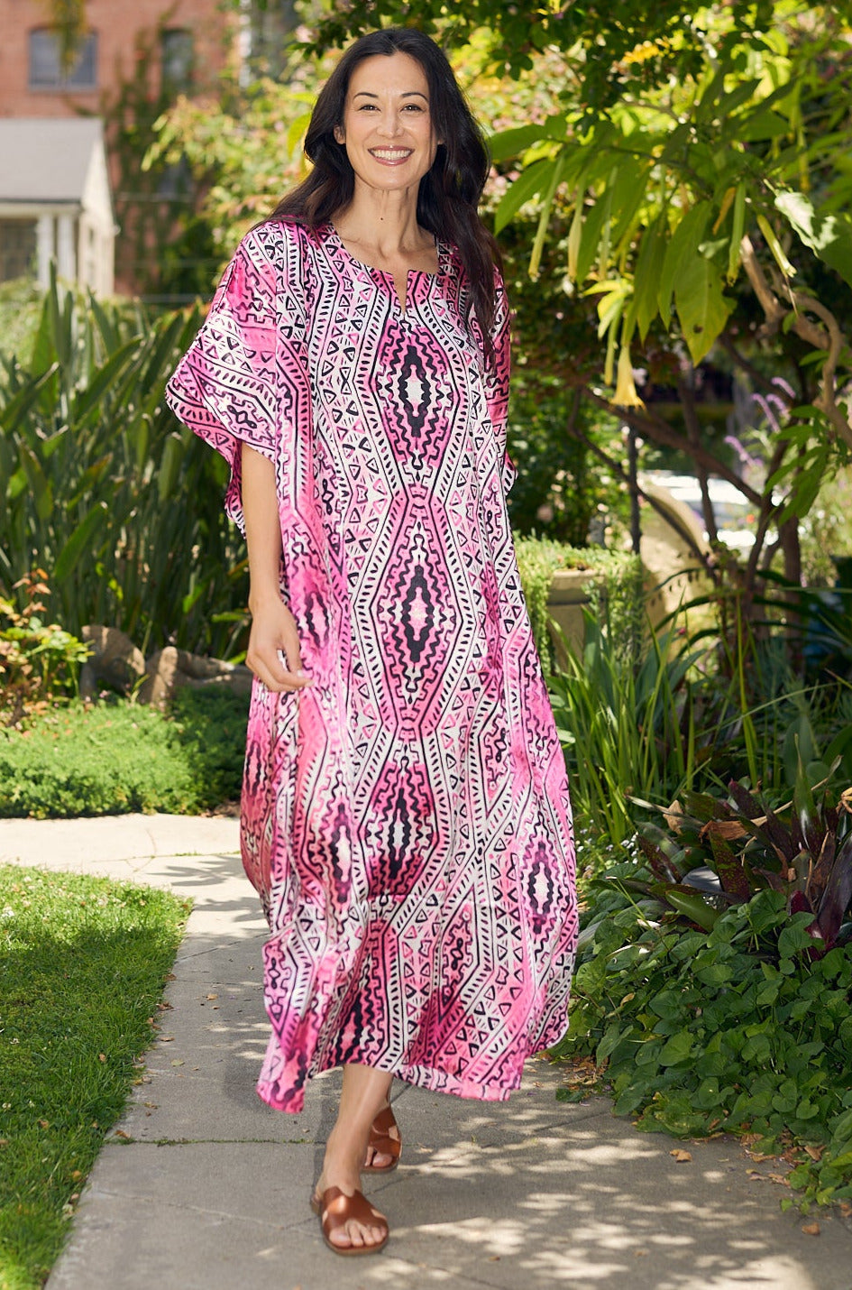 Minka Pink Long Caftan