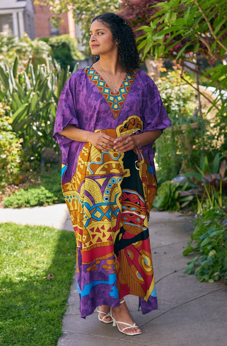 purple kaftan dress Vintage Violet Turkish Kaftan: Ottoman Wedding Dress, XS-S