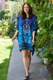 Ashley Short Caftan - Blue